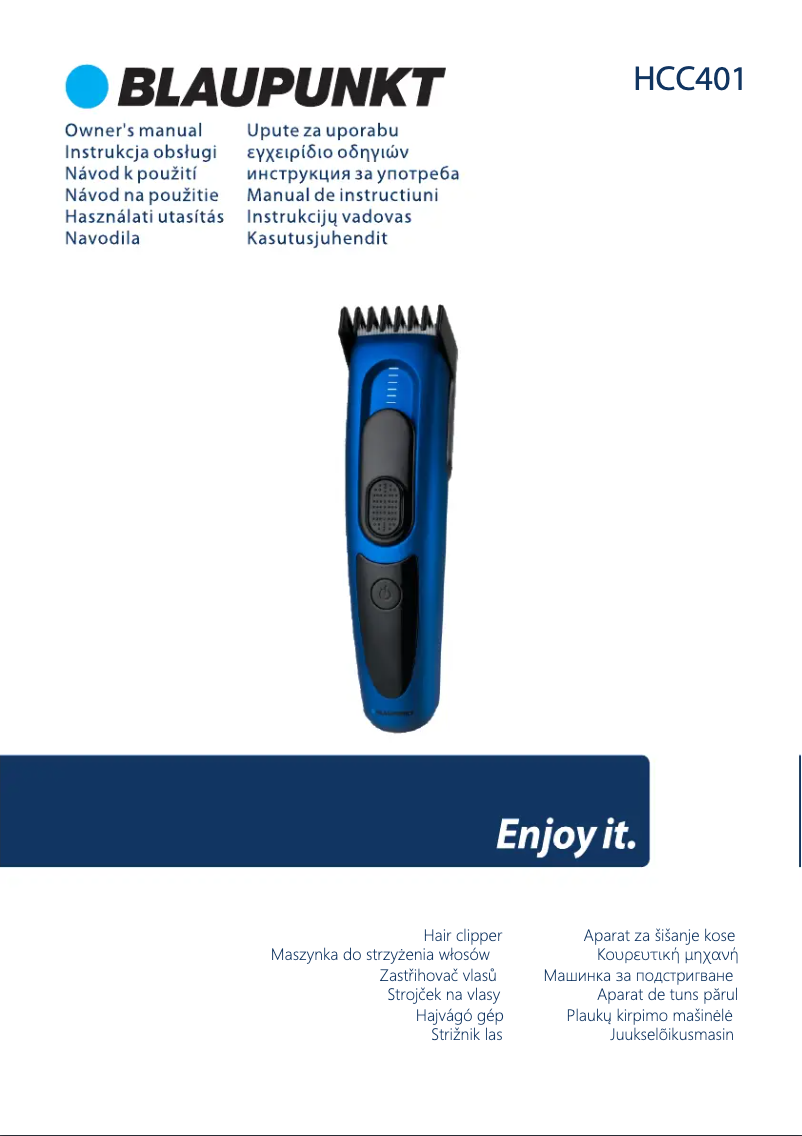 Image de la première page du manuel de l'appareil HCC401