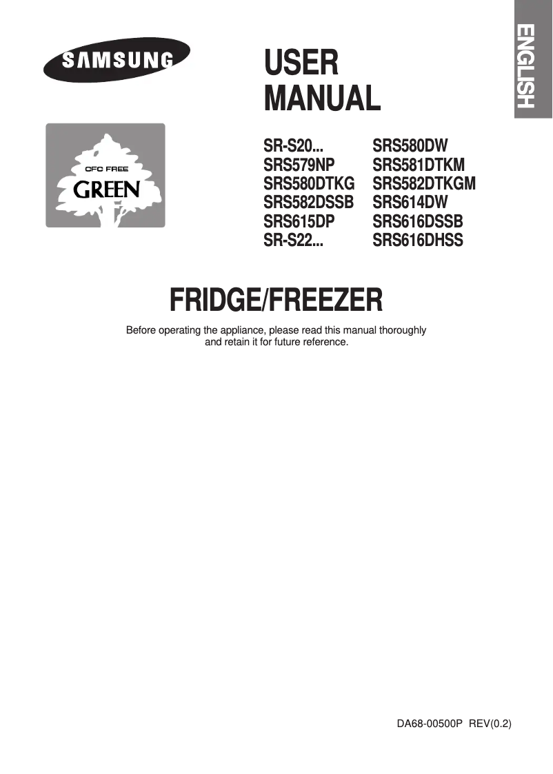 Page 1 de la notice Manuel utilisateur Samsung SR-S2028FSS