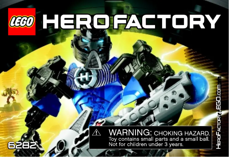 Page 1 de la notice Manuel utilisateur Lego Hero Factory 6282