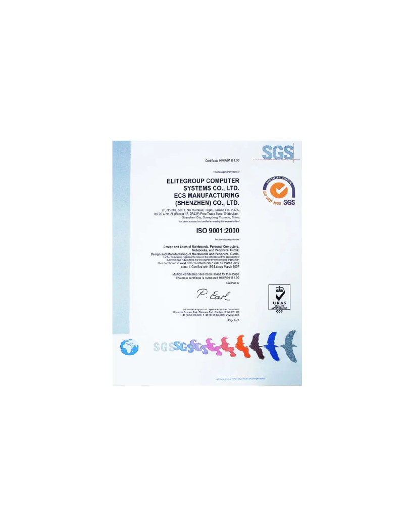 Page n°1 - Manuel utilisateur ECS G43T-M3