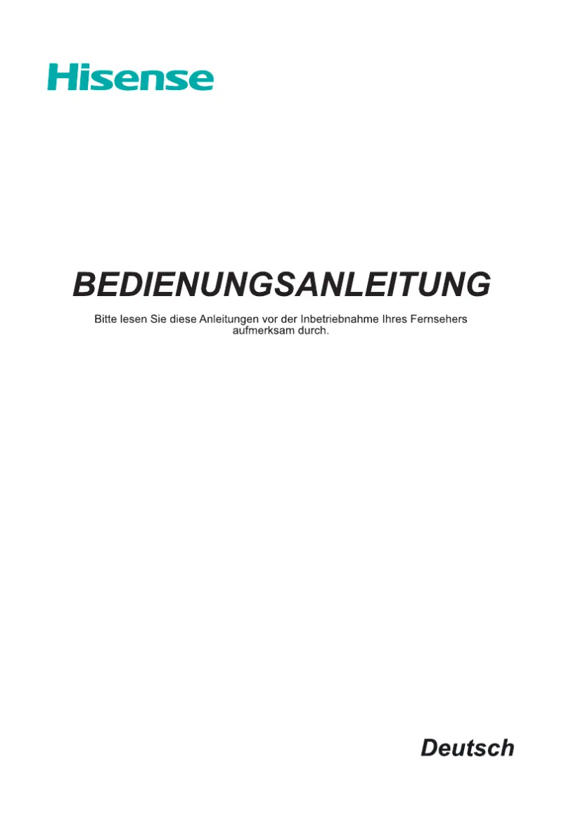 Page n°1 - Manuel utilisateur Hisense H43N5705