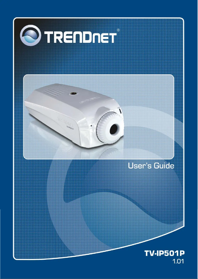 Page n°1 - Manuel d'utilisation et d'entretien TRENDnet TVIP501P