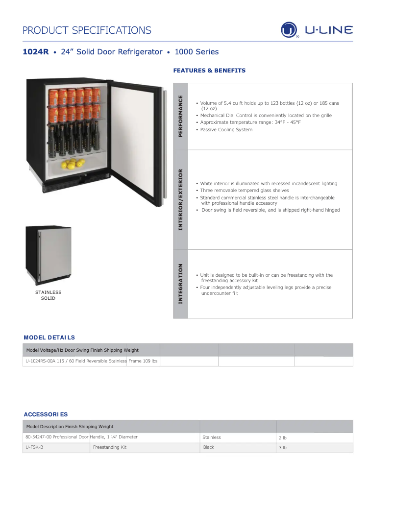 Image de la première page du manuel de l'appareil U-1024R