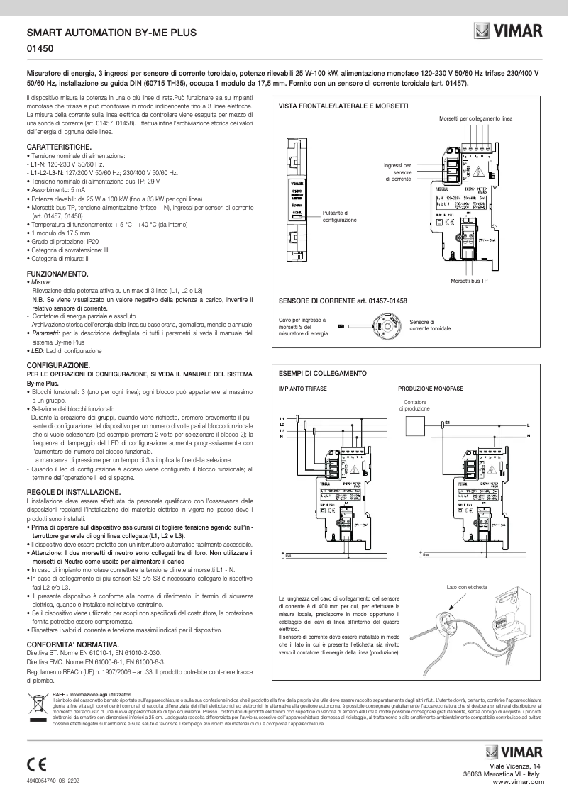 Image de la première page du manuel de l'appareil 01450