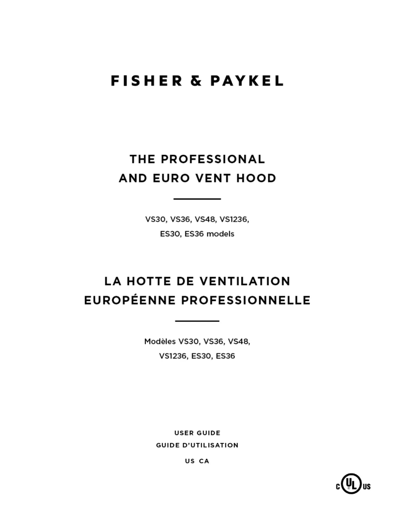 Page n°1 - Manuel utilisateur Fisher & Paykel ES36_UB