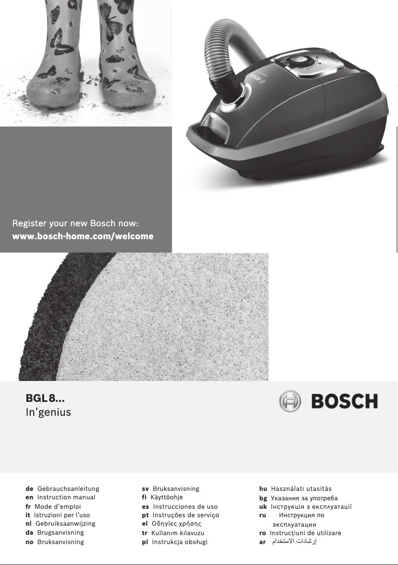Page 1 de la notice Manuel utilisateur Bosch In'genius ProSilence BGL8SIL59T