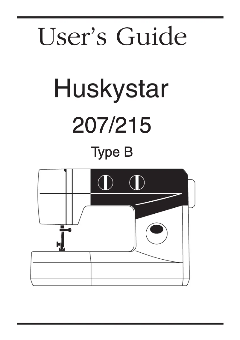 Página 1 del manual Manual de usuario Husqvarna-Viking Huskystar 207