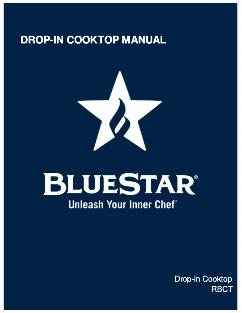 Página 1 del manual Manual de usuario BlueStar RBCT365BSSV2