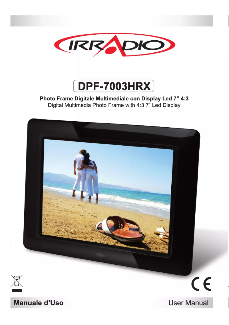 Page 1 de la notice Manuel utilisateur Irradio DPF 7003HRX