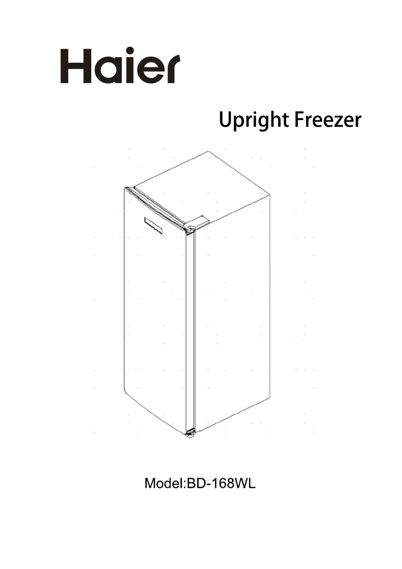 Page n°1 - Manuel utilisateur Haier BD-168WL