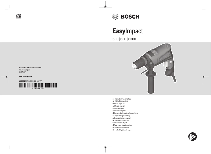 Page 1 de la notice Manuel utilisateur Bosch EasyImpact 630