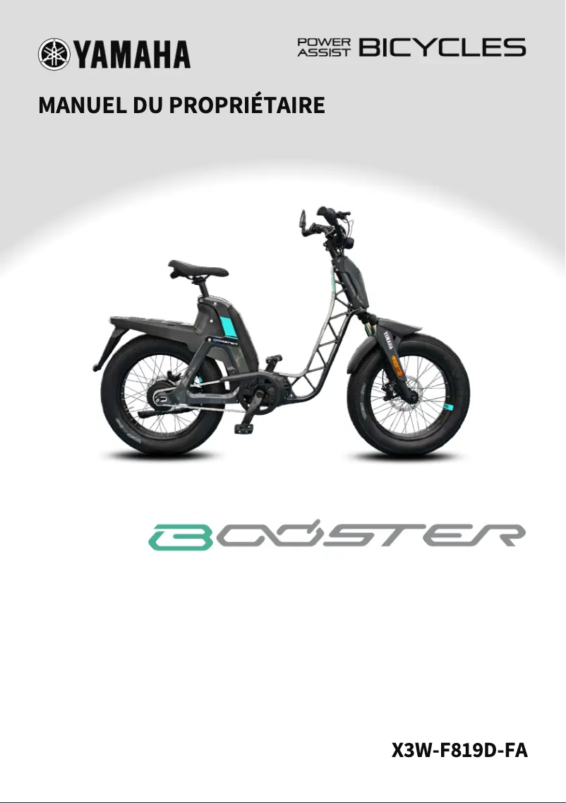 Página 1 del manual Manual de usuario Yamaha BOOSTER (2023)