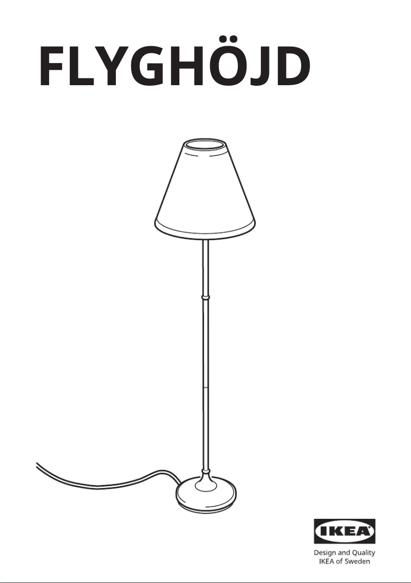 Image de la première page du manuel de l'appareil FLYGHÖJD 205.438.45