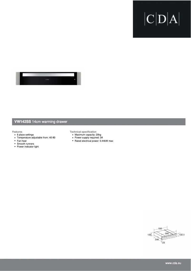 Image de la première page du manuel de l'appareil VW142SS