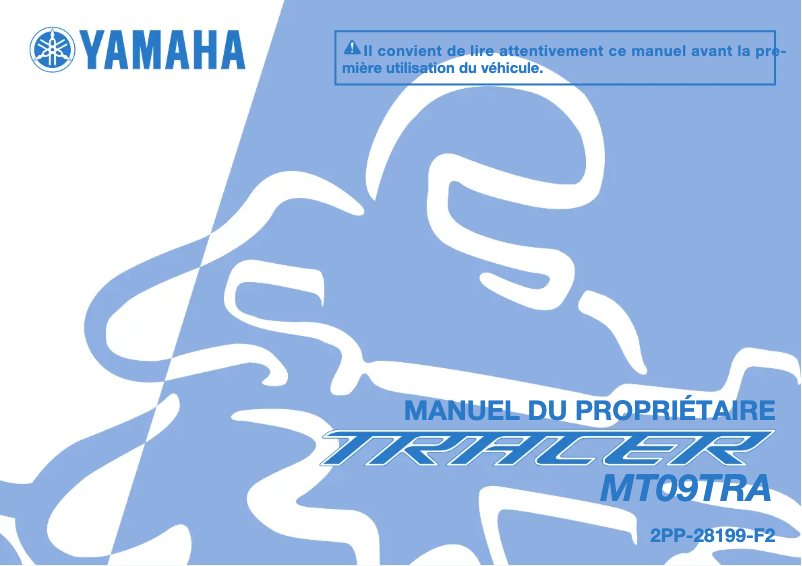 Page 1 de la notice Manuel utilisateur Yamaha Tracer 900 (2016)
