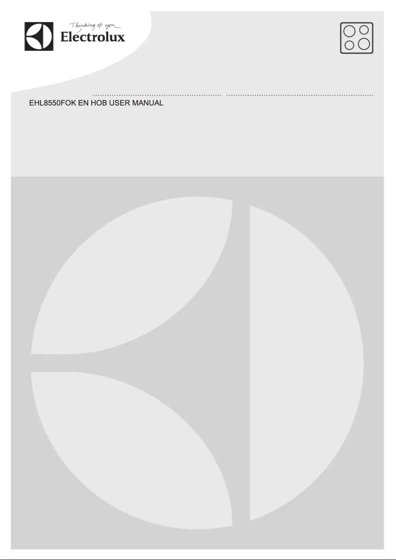 Image de la première page du manuel de l'appareil EHL8550FOK