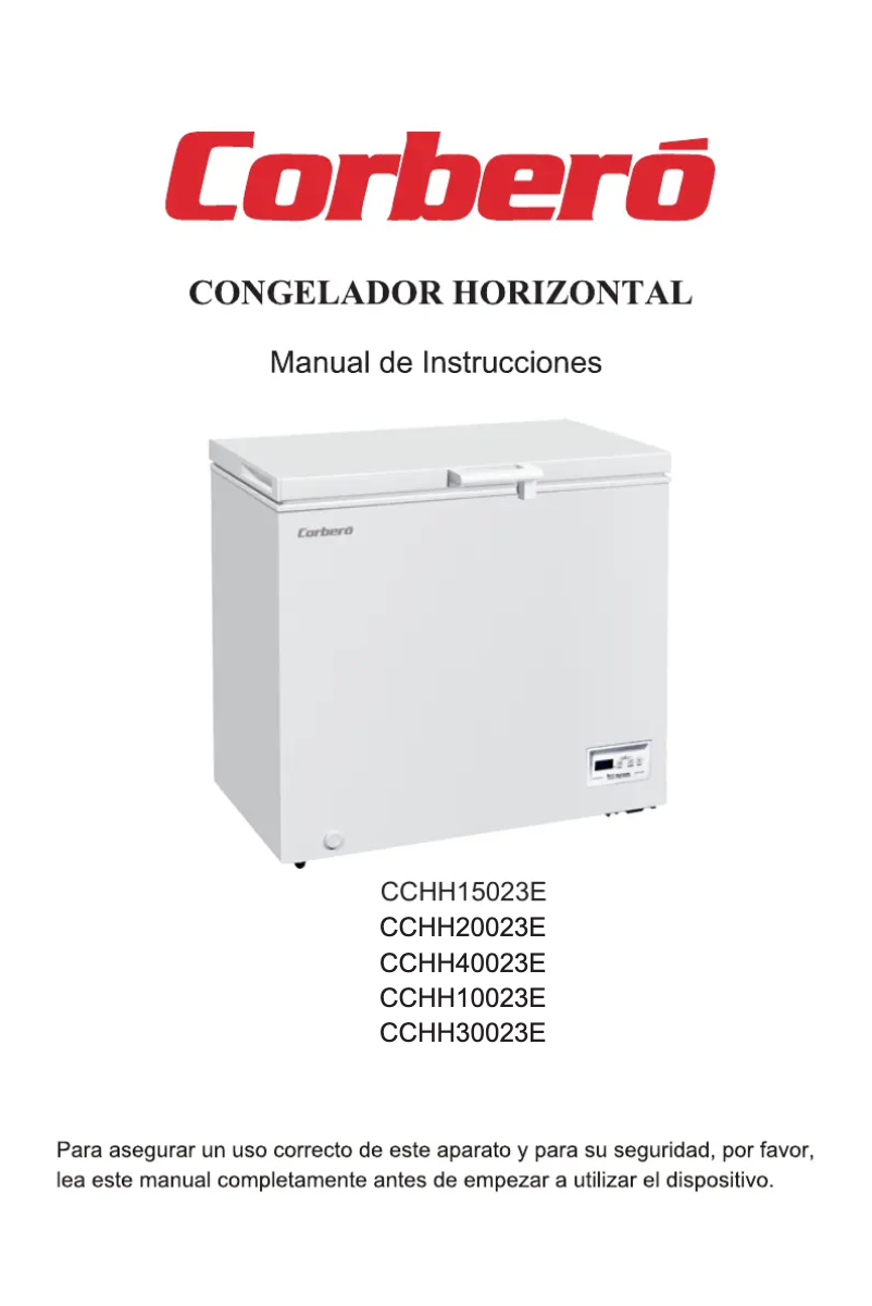 Page n°1 - Manuel utilisateur Corbero CCHH15023E