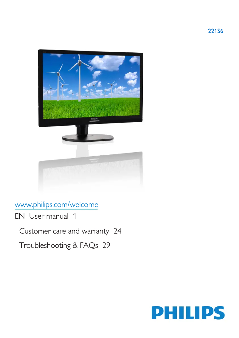 Página 1 del manual Manual de usuario Philips 221S6