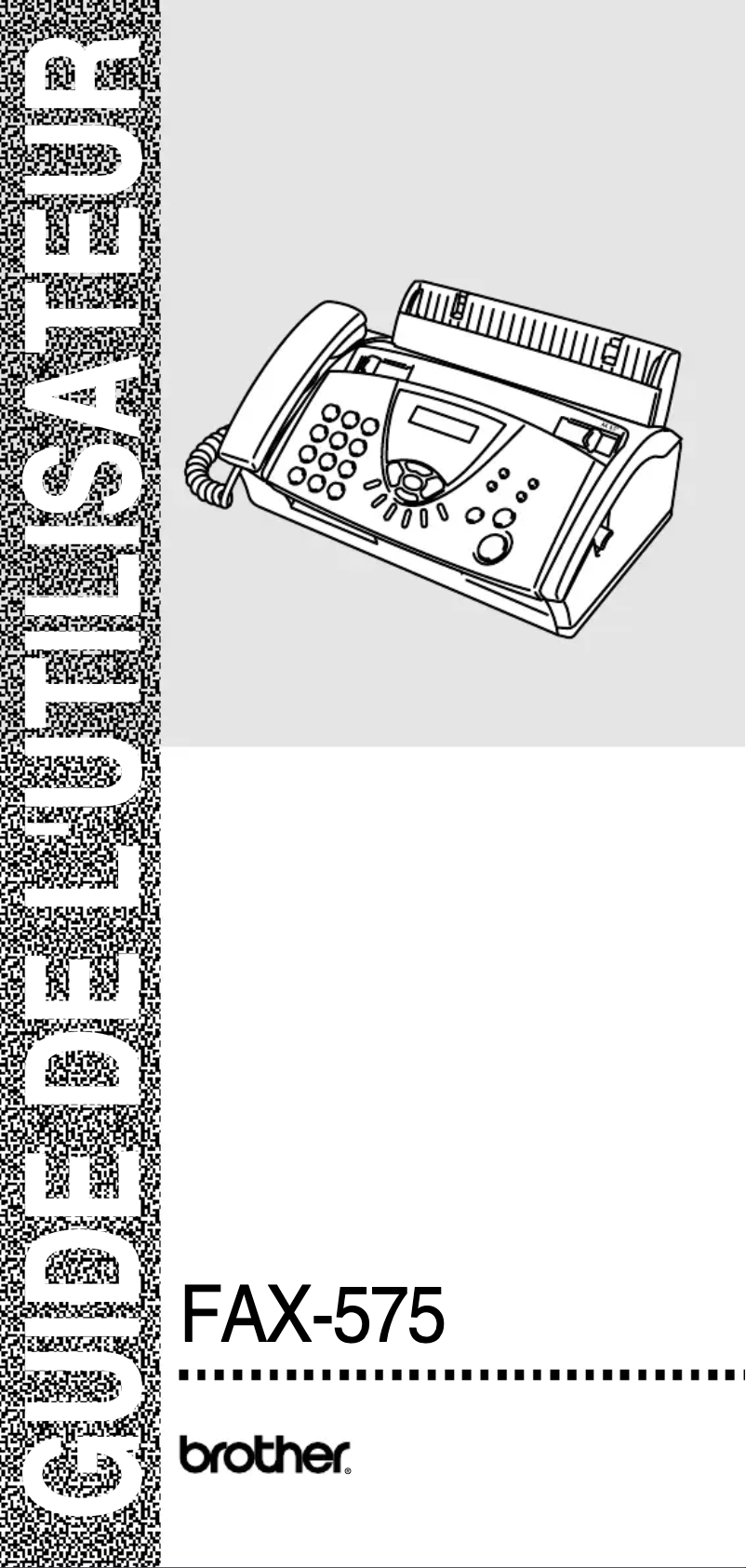 Image de la première page du manuel de l'appareil FAX-575