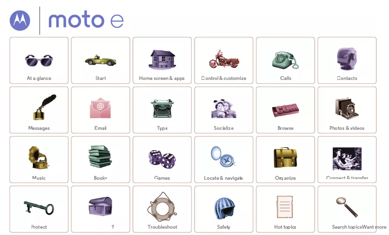 Page n°1 - Manuel utilisateur Motorola Moto E XT1022