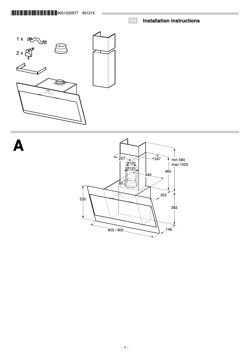 Page n°1 - Guide d'installation Neff D39DT68N0B