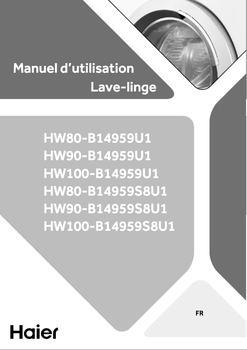 Page 1 de la notice Manuel utilisateur Haier HW100-B14959U1