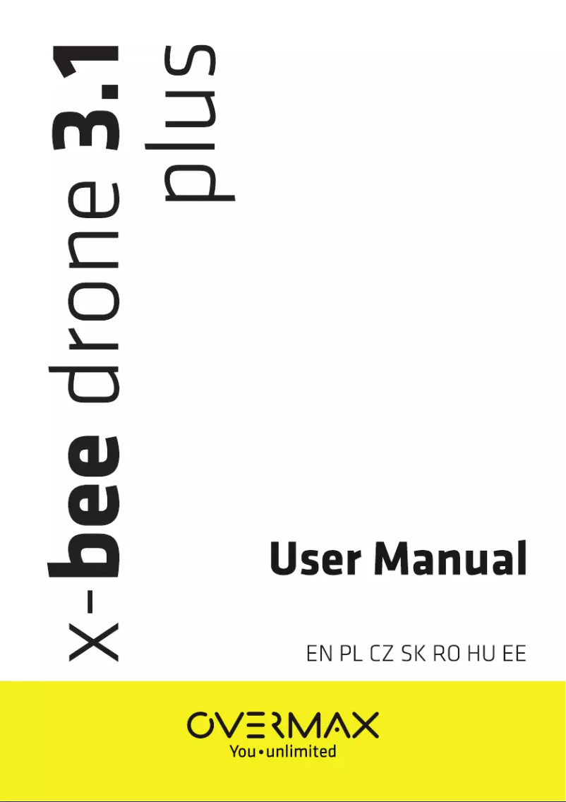 Page 1 de la notice Manuel utilisateur Overmax X-bee drone 3.1 Plus