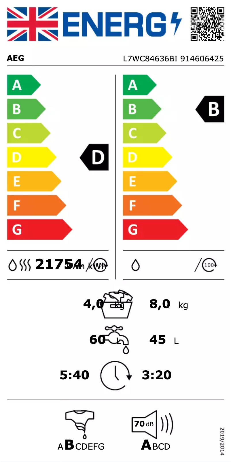 Image de la première page du manuel de l'appareil L7WC84636BI