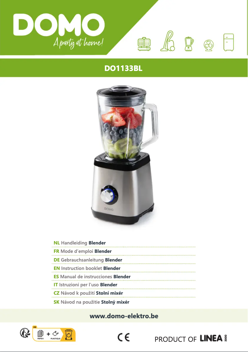 Page 1 de la notice Manuel utilisateur Domo DO1133BL