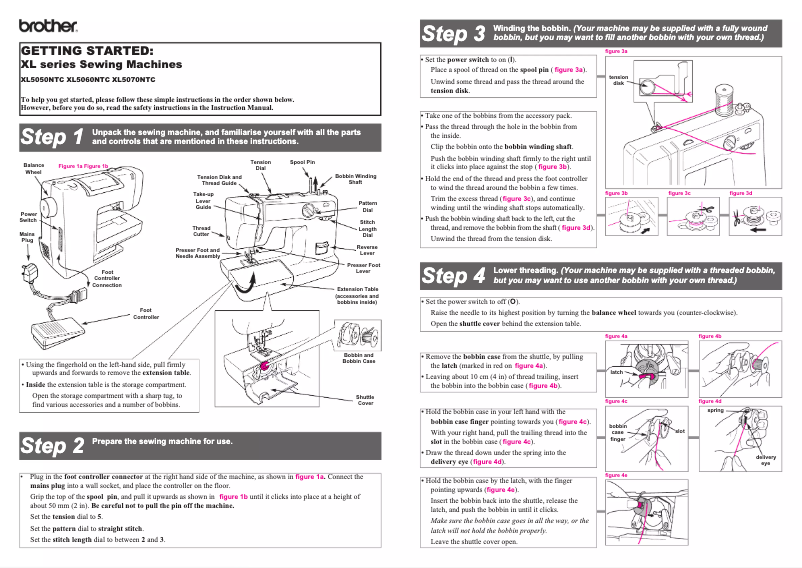 Page 1 de la notice Manuel utilisateur Brother XL-5060
