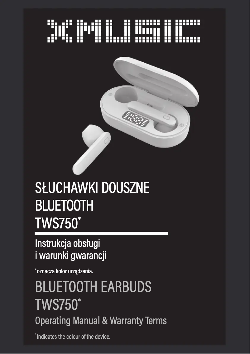 Page n°1 - Manuel utilisateur Xmusic TWS750P