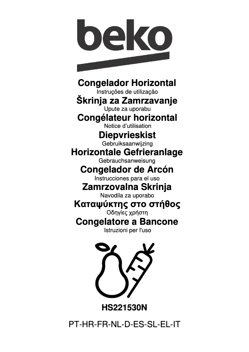 Page 1 de la notice Manuel utilisateur Beko HS 221530 N