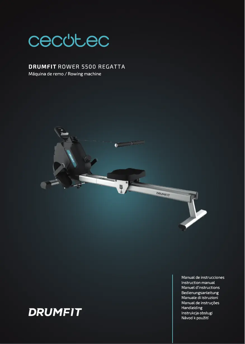 Page n°1 - Manuel utilisateur Cecotec Drumfit Rower 5500 Regatta