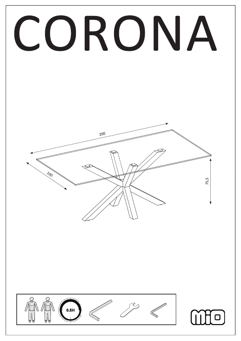 Image de la première page du manuel de l'appareil Corona