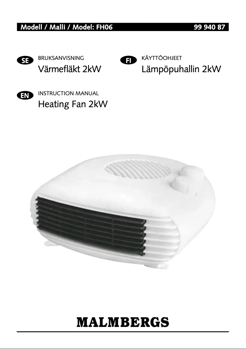 Imagen de la primera página del manual del dispositivo FH06