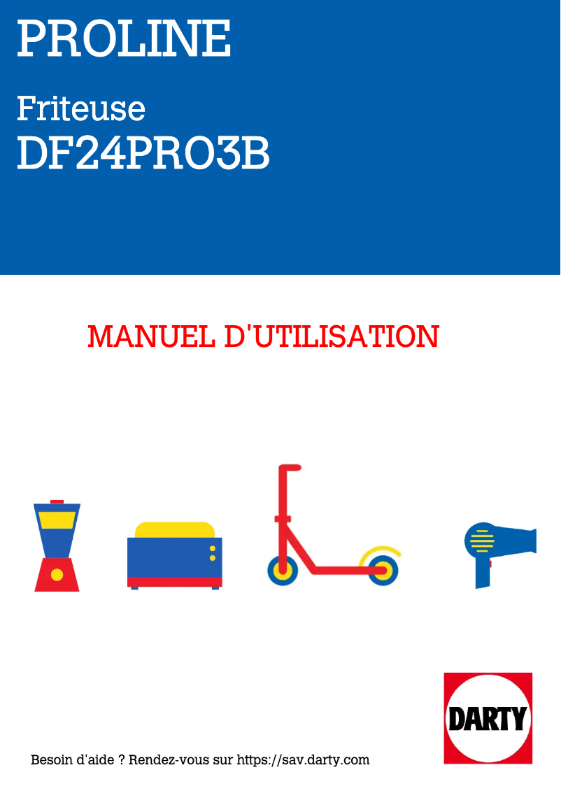 Page 1 de la notice Manuel utilisateur Proline DF24PRO3B