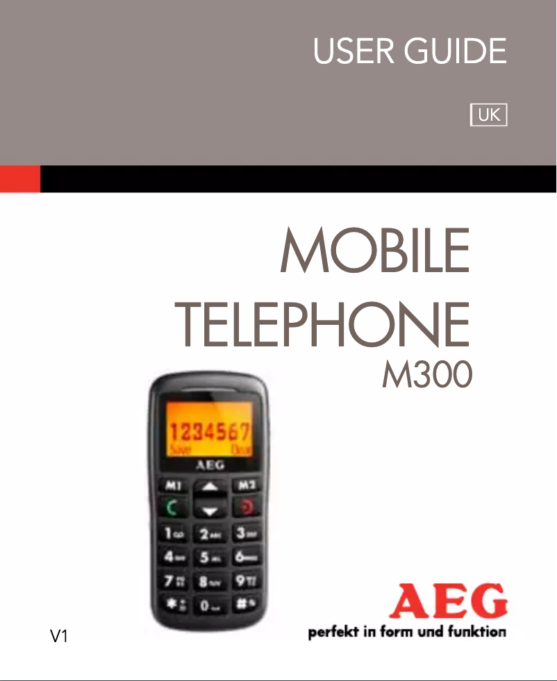 Image de la première page du manuel de l'appareil Voxtel M300