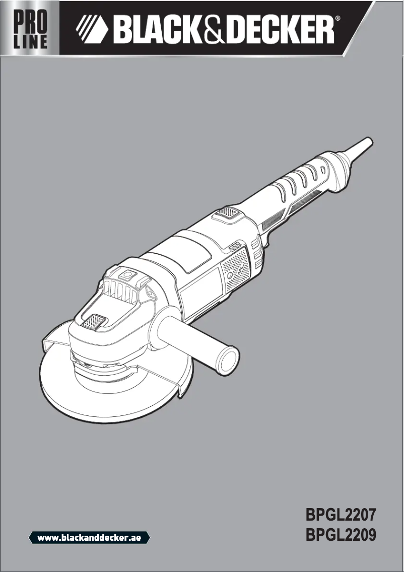 Page 1 de la notice Manuel utilisateur Black & Decker BPGL2207