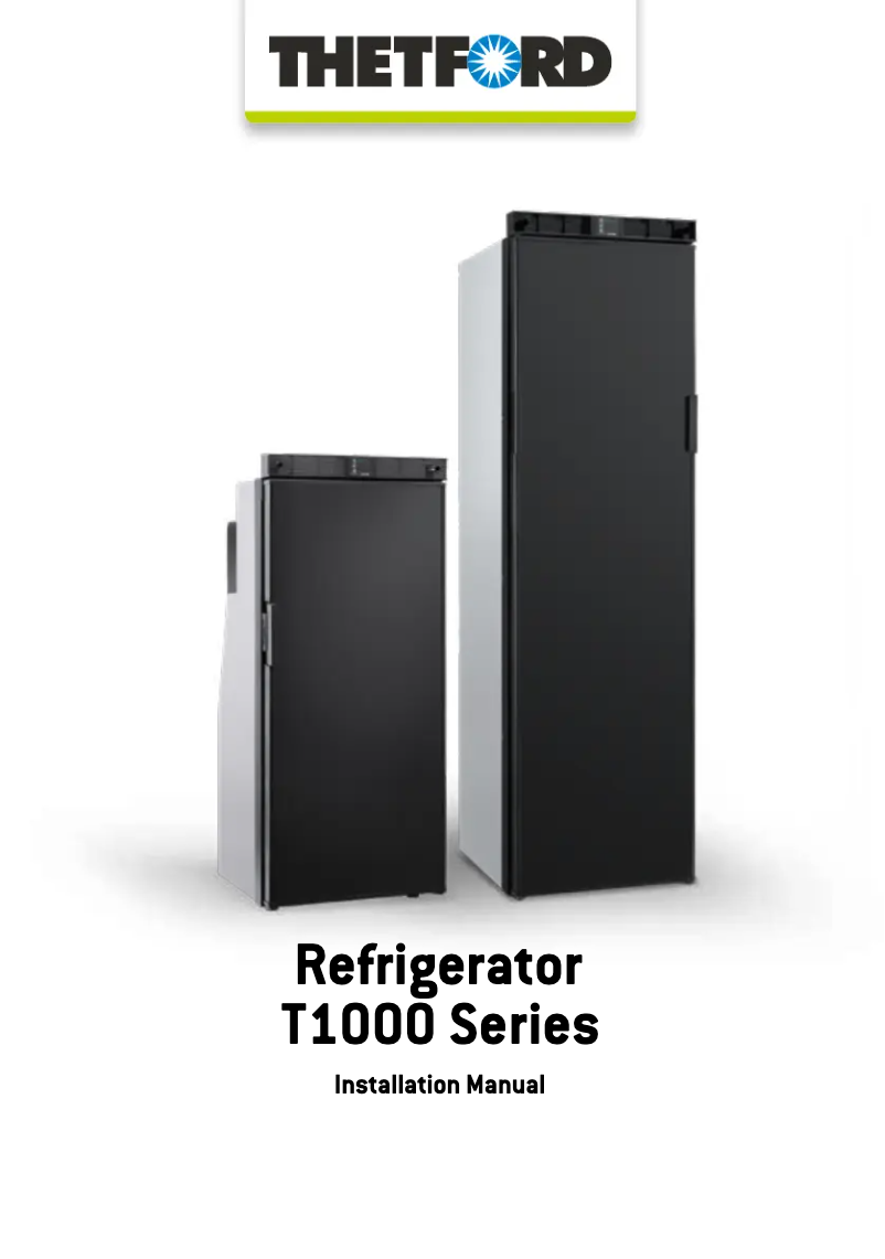 Page 1 de la notice Manuel utilisateur Thetford T1152