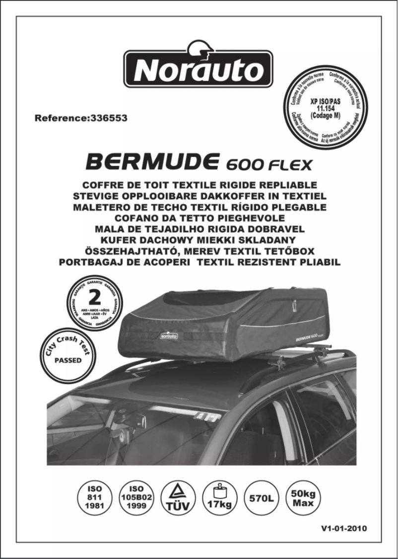Image de la première page du manuel de l'appareil Bermude 600 Flex