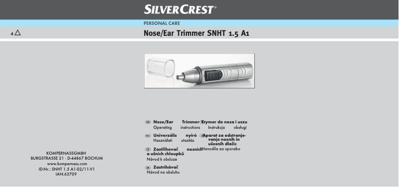 Page 1 de la notice Manuel utilisateur SilverCrest SNHT 1.5 A1