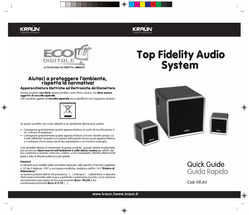 Page n°1 - Manuel utilisateur Kraun Top Fidelity System