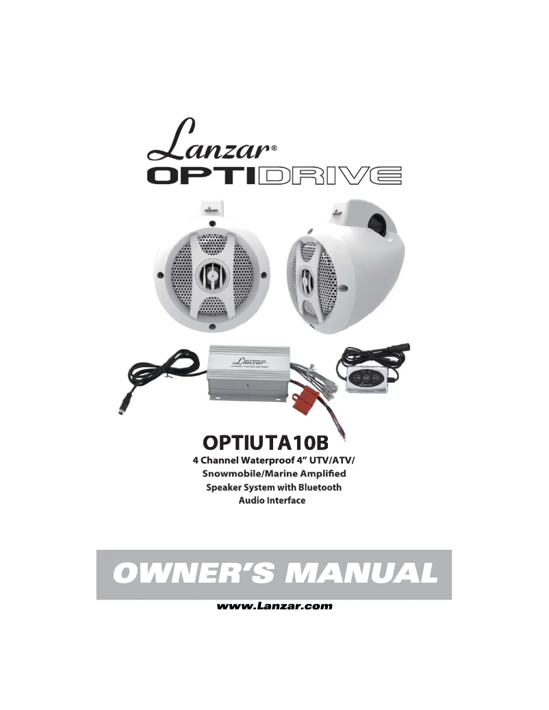 Image de la première page du manuel de l'appareil OPTIUTVA10B