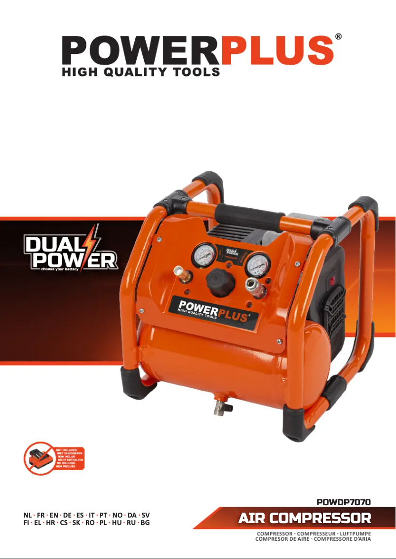 Page 1 of the manual User Manual PowerPlus POWDP7070