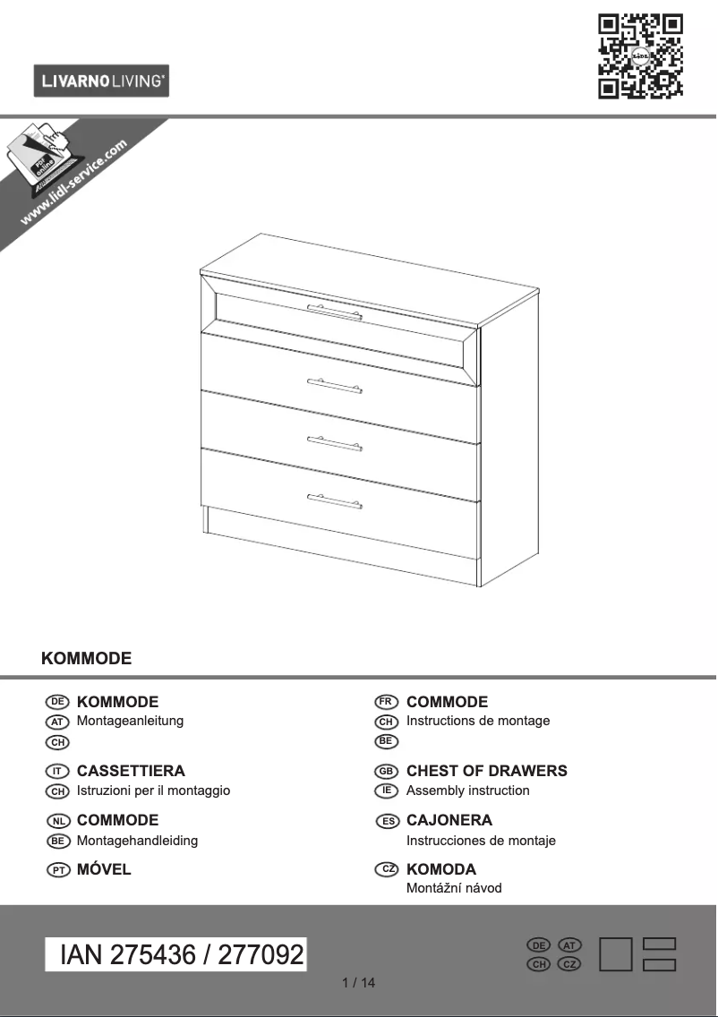 Image de la première page du manuel de l'appareil IAN 275436