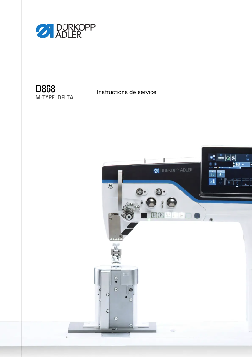 Image de la première page du manuel de l'appareil D868