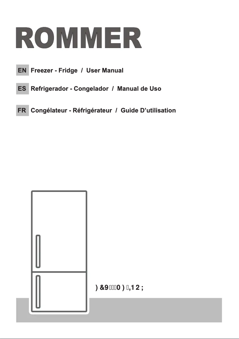 Page n°1 - Manuel utilisateur Rommer FCV 406 MF INOX