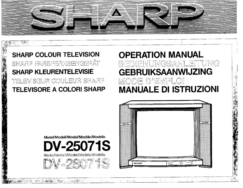 Page n°1 - Manuel utilisateur Sharp DV25071