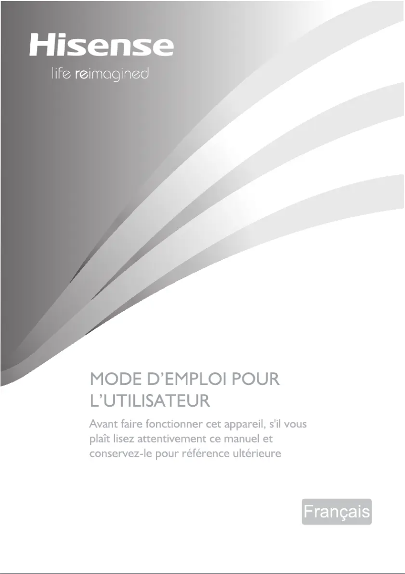 Page 1 de la notice Manuel utilisateur Hisense RB468N4BC1