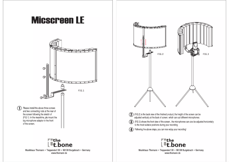 Image de la première page du manuel de l'appareil Micscreen LE